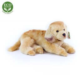 Rappa Plyšový pes zlatý retrívr ležící 32 cm